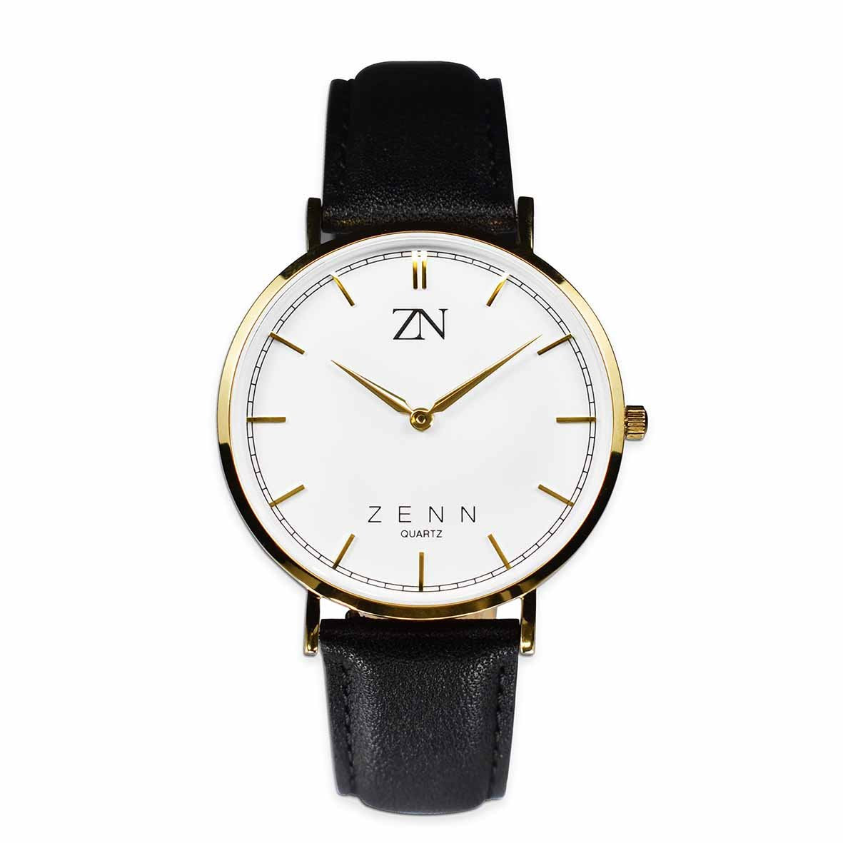 ZENN Classique Silver Brown Strap