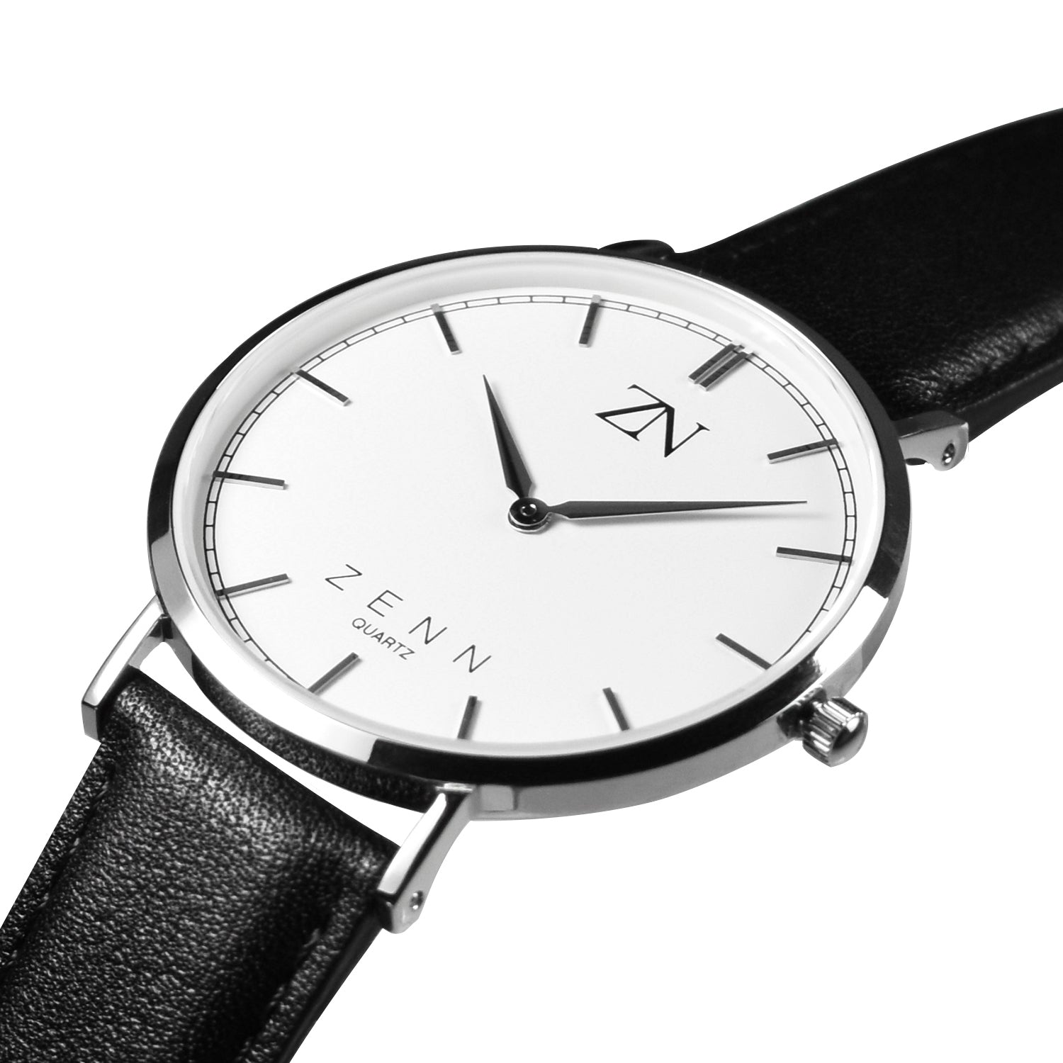ZENN Classique Silver Black Strap