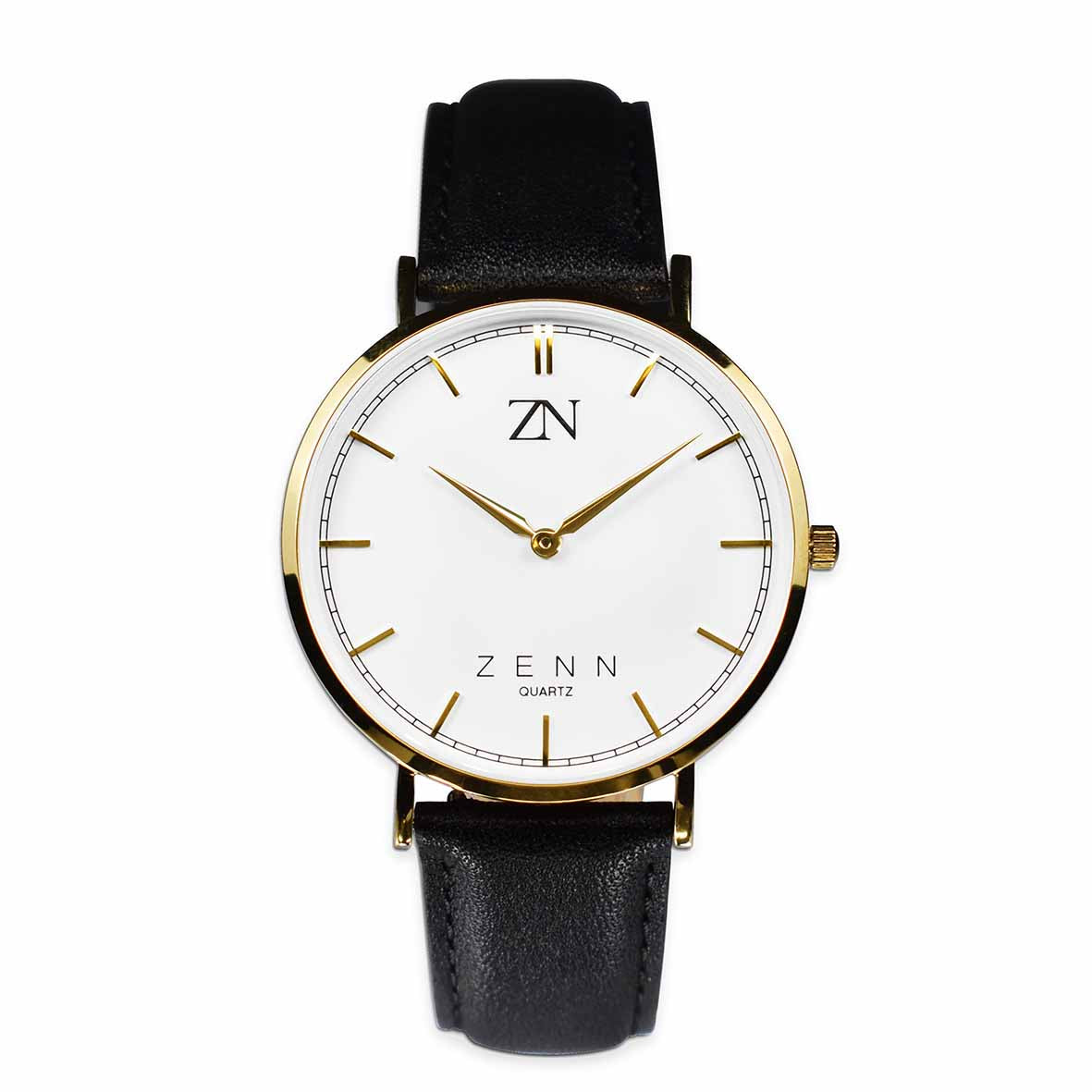 ZENN Classique Gold Black Strap