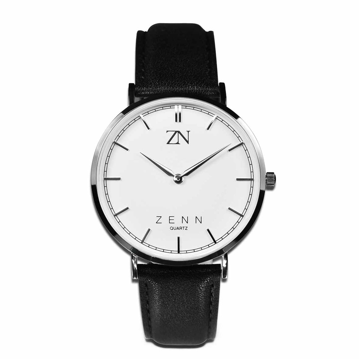 ZENN Classique Silver Black Strap