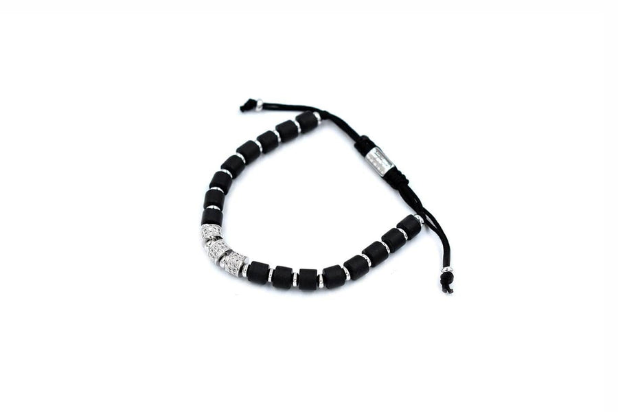 ZENN Solid Black Macrame Bracelet