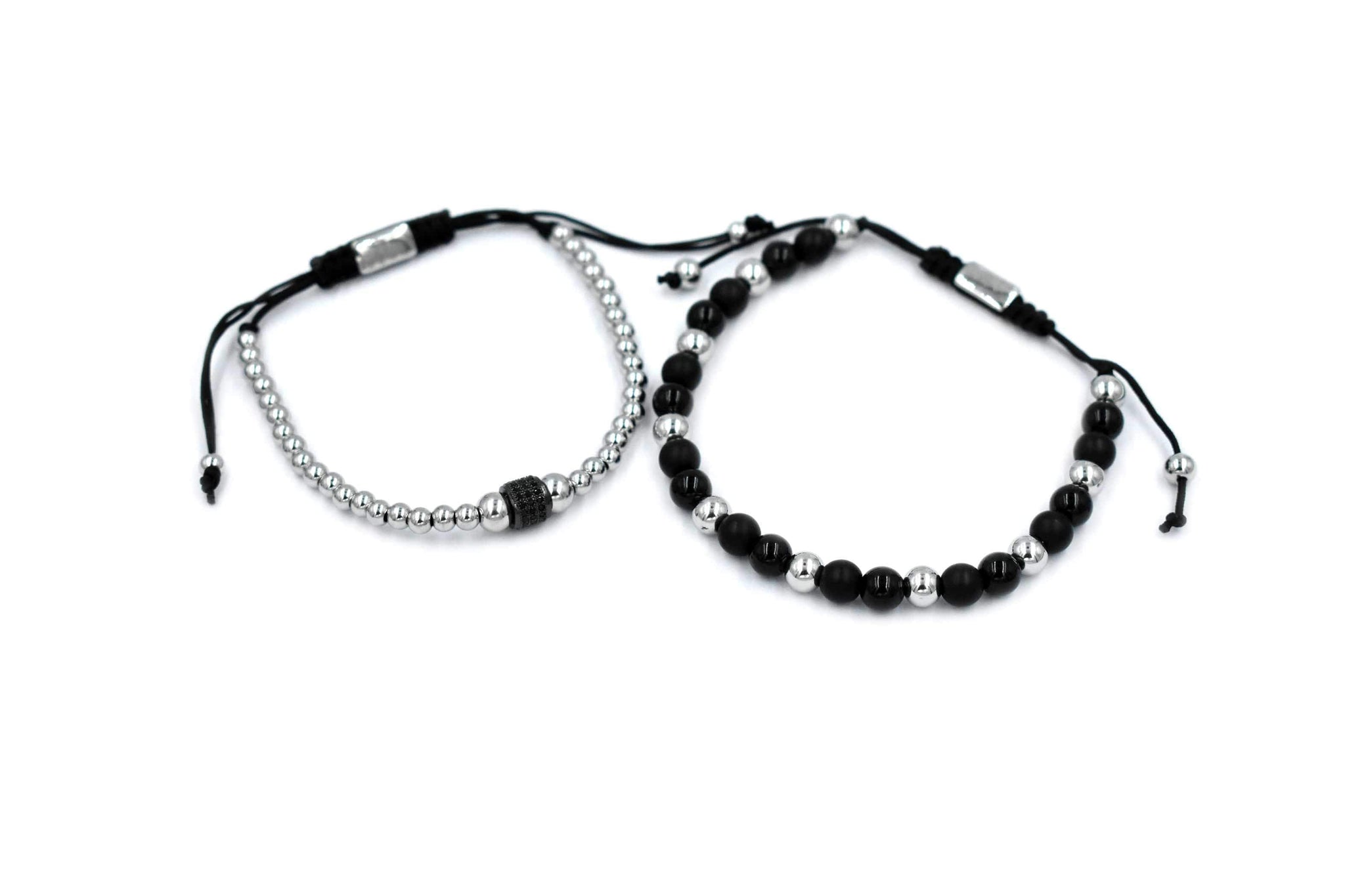 ZENN Twin Set Monochrome Macrame Bracelet