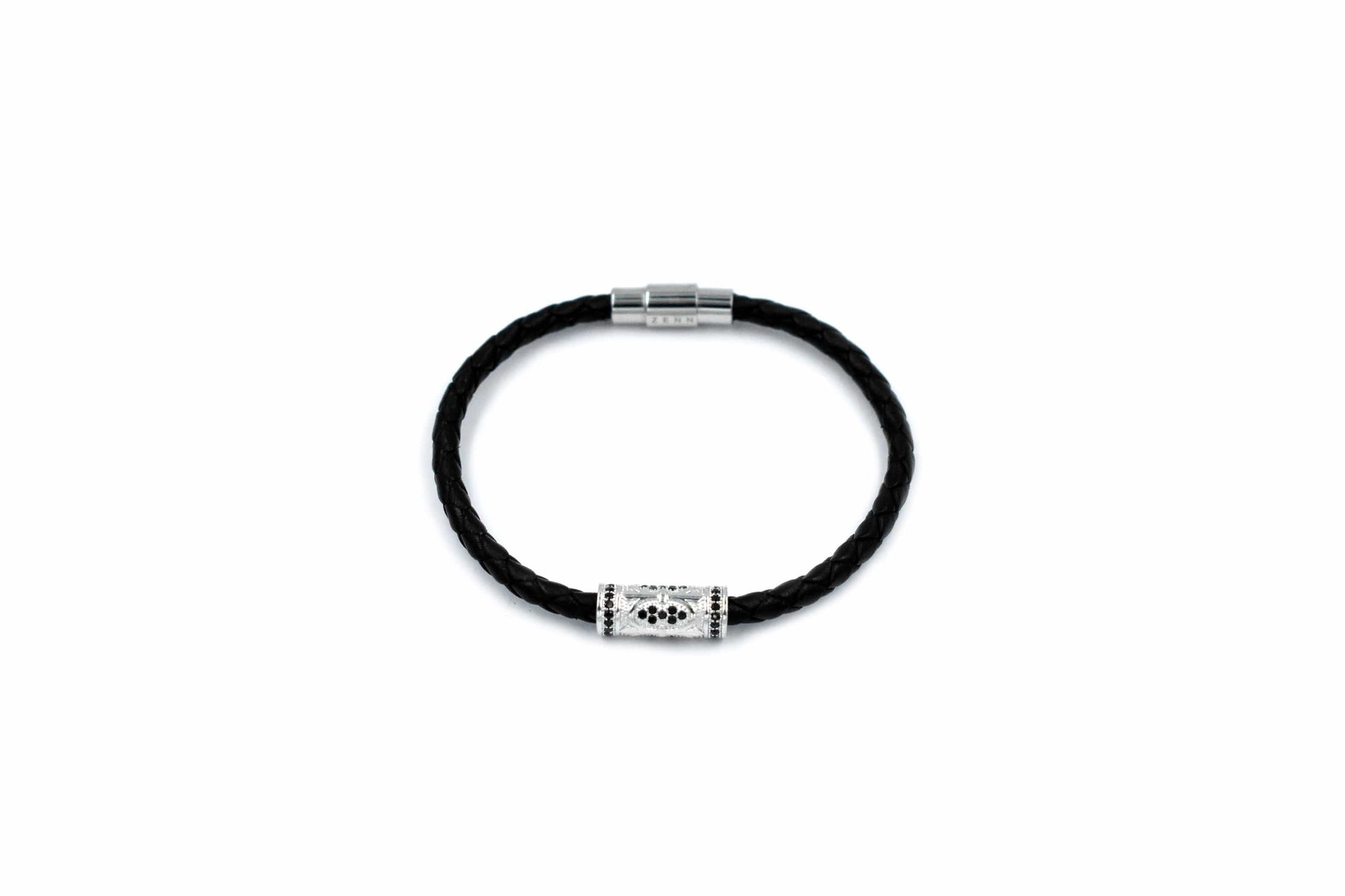 ZENN Black Leather Bracelet 
