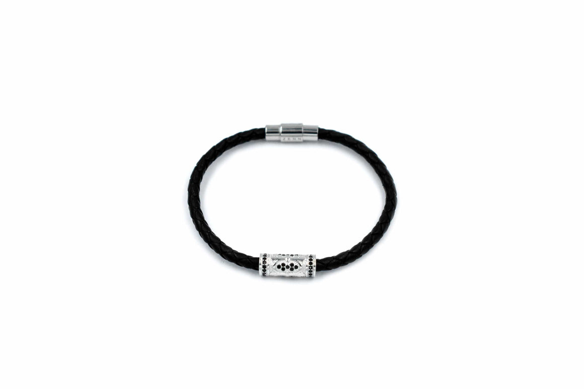ZENN Black Leather Bracelet 