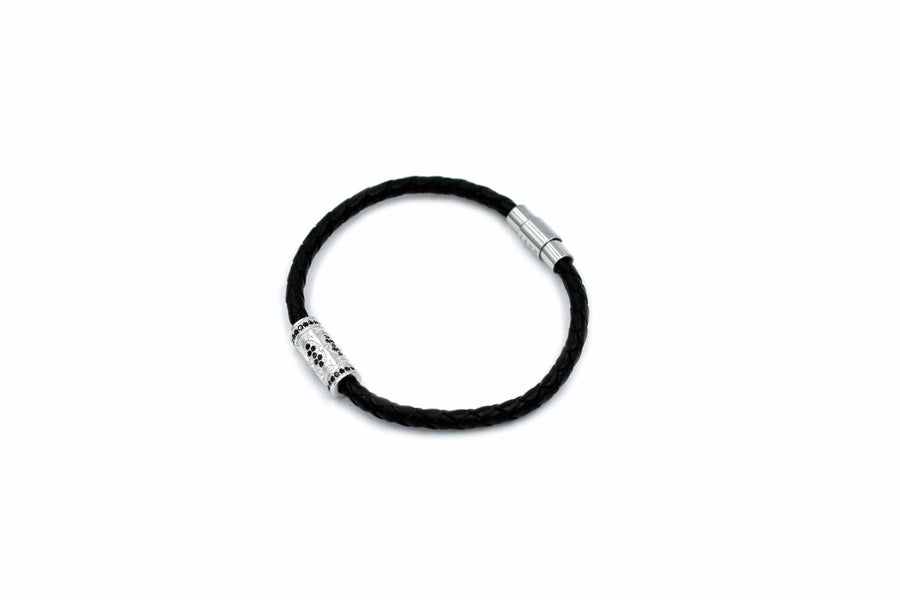 ZENN Black Leather Bracelet 