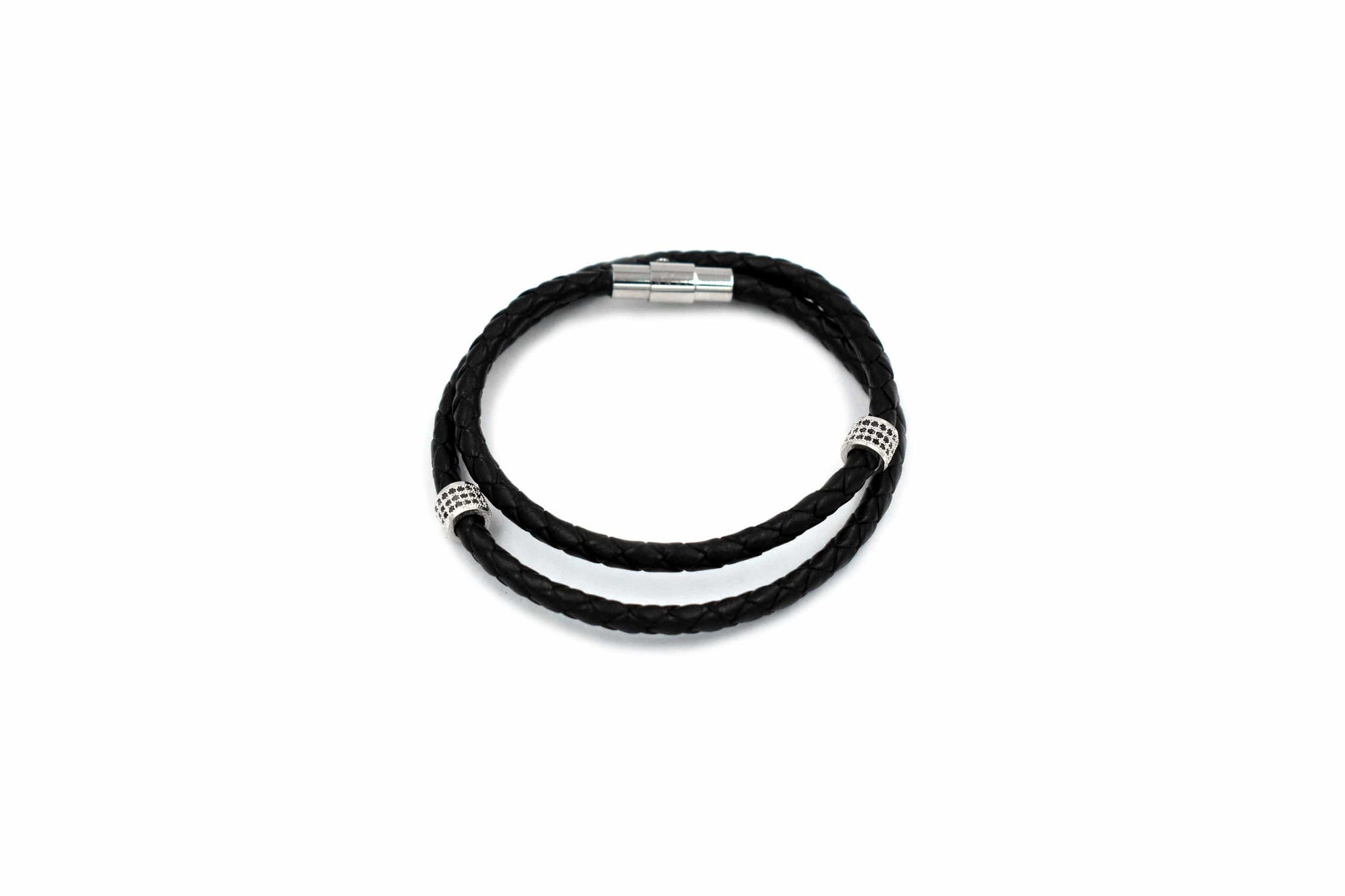 ZENN Black Leather Bracelet 